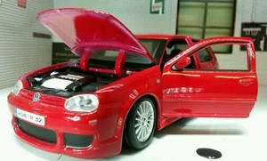 VW Golf R32 Mk4 Red GTI Mark 4 IV V6 31290 Maisto Detailed 1:24 Scale Model R-32 - Picture 1 of 5