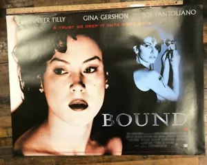 VINTAGE MOVIE POSTER "Bound" One Sheet Original Lesbian Love Thriller 1990's - Picture 1 of 6