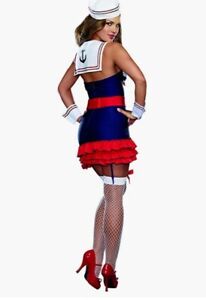 Dreamgirl Sailor Girl Costume Adult Sexy Halloween Fancy Dress M Medium