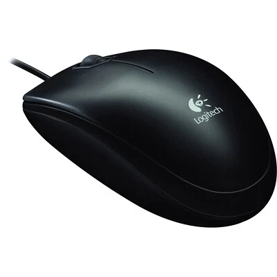 Logitech B100 Optical 3 Button Scroll USB Mouse, 910-001439  - Image 1 of 3