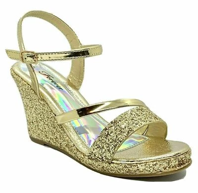 Zapatos de vestir Forever Mikki-13 dorados para mujer talla 9 Foto 1 de 4