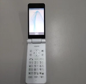 SHARP AQUOS SH-N01 Android Flip Phone KEITAI WHITE Unlocked 601SH JAPAN - Afbeelding 1 van 7