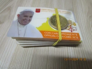 50 Cent VATIKAN 2017 - COINCARD Nr. 8 " Wappen Papst Franziskus " - Bild 1 von 3