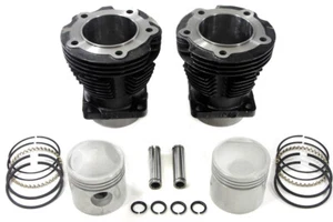 Replica 61" Knucklehead Cylinder Set Black for EL 1936-1947 Harley Davidson - Picture 1 of 4