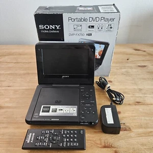 Sony Portable Cd/Dvd Player DVP-FX750 Black 7" Screen (w/ remote & power) - Picture 1 of 11