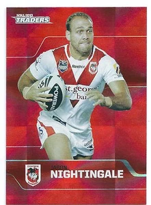 2013 NRL Traders Parallel PS152 Jason NIGHTINGALE St George Illawarra Dragons - Picture 1 of 1