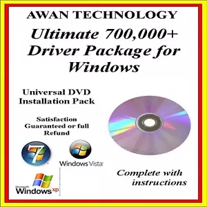700,000+ PC Computer laptop Manual Drivers Pack DVD Windows XP VISTA 7 & 10 - Picture 1 of 2