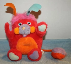 1986 Plush Plucky Popples Coin Bank 9" - Picture 1 of 9