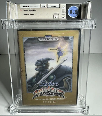 8.5 B+ Super Hydlide Sega Genesis WATA / PSA Graded New Sealed RARE RPG Not CGC - Image 1 of 4