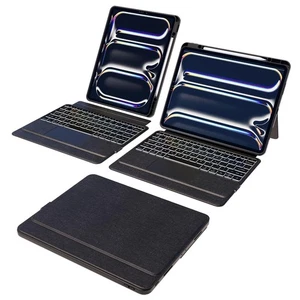 Keyboard Case for Apple iPad Pro 13-inch (M4) With Wireless Detachable Keyboard - Picture 1 of 8