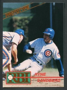 Ryne Sandberg 1991 RBI Foil Logo Insert Card #8P  - Picture 1 of 6