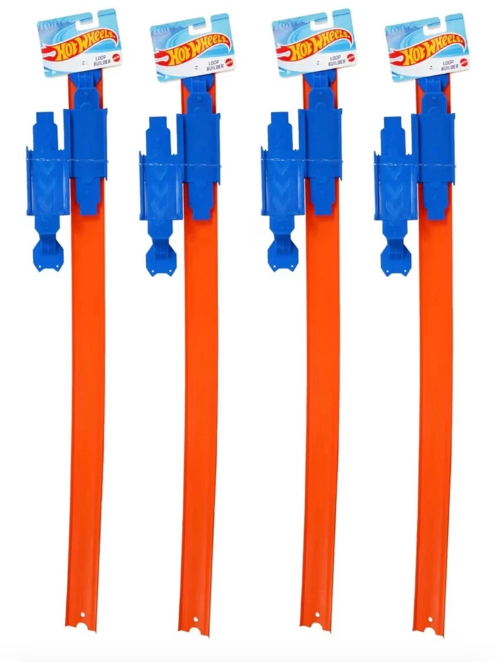 4 Hot Wheels Loop Builder Race Track 2-piece Set New Orange Track HW Loop 24" - Image 1 of 2
