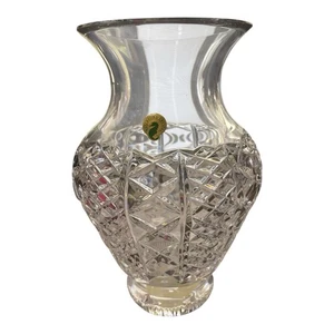 Waterford Fleurology Kay Crystal Footed 9.75" Cachepot Vase 154212 New In Box - Picture 1 of 5