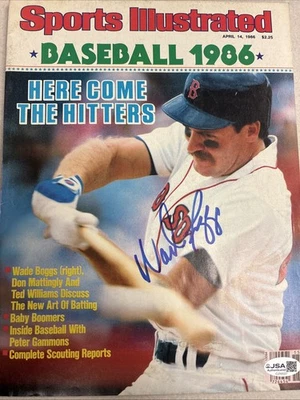 WADE BOGGS Signed SPORTS ILLUSTRATED JSA COA APRIL 14, 1986 - Image 1 of 4