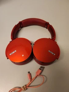 SONY MDR-XB950BT Extra Bass Wireless Headphones Over-Ear Headphones Red - Picture 1 of 8