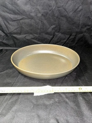 Vintage Langley Ode Oval Baking Casserole Dish England Stoneware Dark Green 10" - Image 1 of 4