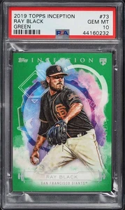 2019 Topps Inception Green Ray Black ROOKIE #73 PSA 10- POP 1 - Picture 1 of 2
