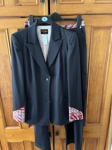 Christian Lacroix Bazar Vintage Trousers Set, Size 42 (14) Dark Grey - Picture 1 of 9
