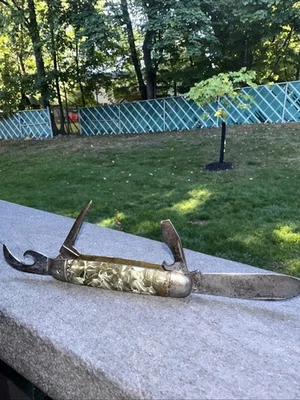 🔥Винтажный складной карманный нож HAMMER BRAND от США с 4 лезвиями 🔥 - Изображение 1 из 4