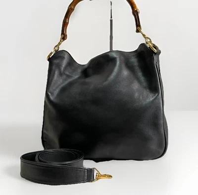 GUCCI Bamboo Hobo 2way Shoulder Bag Gold Hardware Old - Image 1 of 4