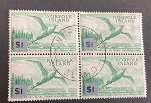 Stamps Norfolk Island SG71 $1 Block of 4 Used - Picture 1 of 1