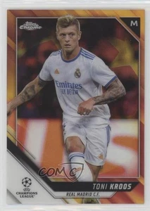 2021-22 Topps Chrome UCL Orange & Gold Starball Refractor Toni Kroos #8 - Imagen 1 de 3