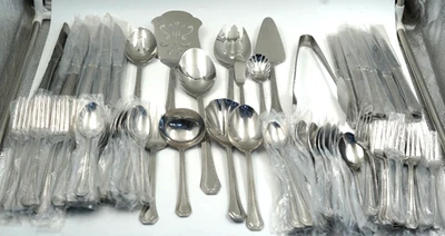 Huge 117pc~Reed & Barton Stainless Flatware Set OVC, W/ Great Serving Pieces - Image 1 of 4