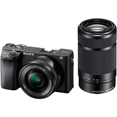 Sony ILCE-6400Y B Alpha a6400 Mirrorless Camera Double Zoom Lens Ki  NEW! - Image 1 of 3