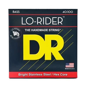 Cuerdas de bajo de acero inoxidable DR Strings LH-40 LO-RIDER, luz 40-100 - Imagen 1 de 3