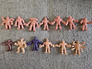 Vintage 1980's Mattel M.U.S.C.L.E. Muscle Men Toy Action Figures Lot 13 Figures - Picture 1 of 14