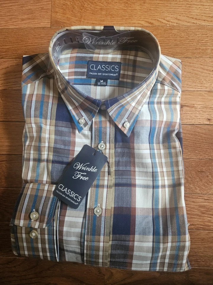 РАЗМЕР M CLASSICS FALCON BAY SPORTWEAR (новый) длинным рукавом платье рубашка лот 566 - Изображение 1 из 2