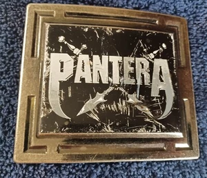 Vintage PANTERA Metall Gürtelschnalle selten - Bild 1 von 4