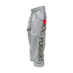 Pittsburgh Penguins Reebok NHL Youth Post Game Gray Sweatpants - Picture 1 of 1