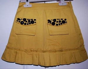 Beautiful Designer SONIA RYKIEL Girls Mustard Yellow Skirt  4 & 10 FRANCE - Picture 1 of 4