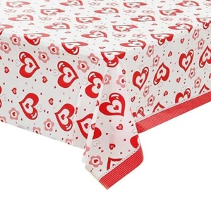 Love Heart Tablecloth Wedding Valentine's Day Anniversary Party Tablecover Decor - Picture 1 of 4