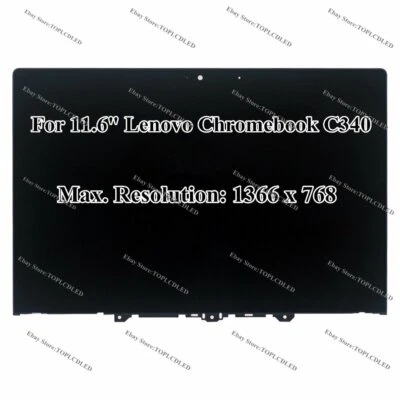 11.6" Lenovo Chromebook C340-11 HD LCD Display Touch Screen Digitizer Assembly - Image 1 of 4