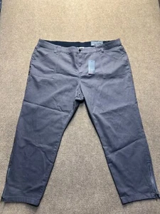 Avenue Women's Cotton Stretch Fly Front Cargo Skinny Pants Grey SZ 26A - Picture 1 of 10