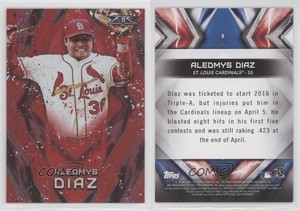 2017 Topps Fire Red Flame Aledmys Diaz #8