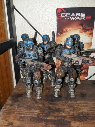 NECA Gears Of War COG Soldiers Lot, Condition Is As Is Cover