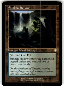 Sunken Hollow (Retro Frame) Commander: the Brothers' War Regular MTG NM - Picture 1 of 2