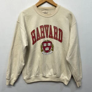 Harvard University Adult Pullover Sweatshirt Size Medium B379 -25 - Picture 1 of 13