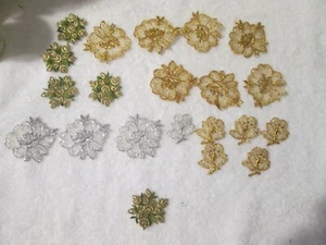 Vintage Lace Applique Victorian Flower Design - Picture 1 of 4
