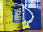 1953 ADVERTISING FARM DEALER BLUE BOWBALING TWINE 34 " WINDOW POSTER CHARITON IA