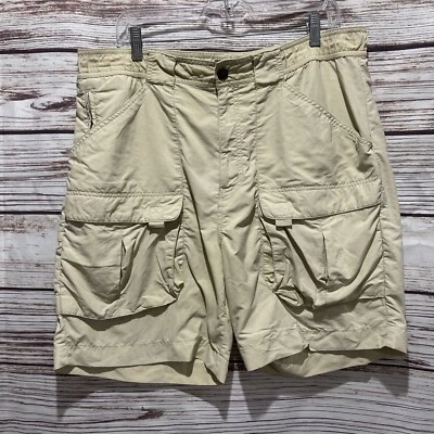 -CASI COMO NUEVO- Pantalones Cortos Hombre Talla 36 Chaps Carga Beige Pesca Senderismo Foto 1 de 4