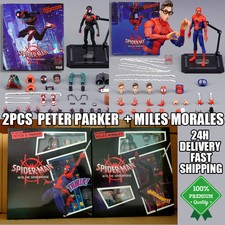 2pcs Spider-Man Into The Spider-Verse Miles and Peter Action Figure Boxed 24h 
