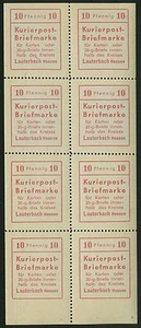 Lokalausgabe Lauterbach Kleinbogen Mi.Nr. 1 Klb postfrisch Mi.W. 240 € (B42) - Bild 1 von 2
