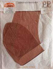 Pretty Polly Large Size Vintage Slightly Imperfect Stockings in a Mid Tan shade