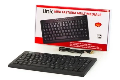 LINK MINI TASTIERA ITALIANA MULTIMEDIA USB - Immagine 1 di 4