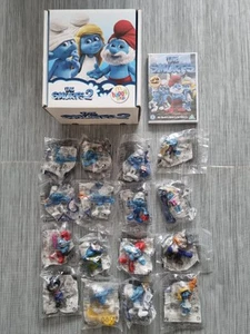 Smurfs 2 McDonalds Happy Meal Toys 2013 Sealed Bags DVD Full Set Of 16 Boxed New - Picture 1 of 23