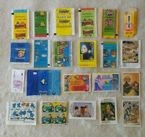 Chewing gum wrappers. Vintage 22 pcs. Rare. Bubble Gum. NACAR - Picture 1 of 24